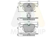 MOTAQUIP Bremsbeläge Satz Hinten Bremsklötze für BMW 5 Limousine (E39) X3 (E83)