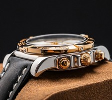 Breitling Chronomat 41mm Rose Gold Silver Dial Complete Boxes Papers B01 CB0140 8