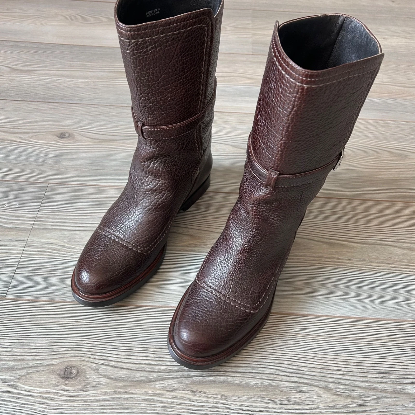 Stivaletti da motociclista Miu Miu in pelle 39