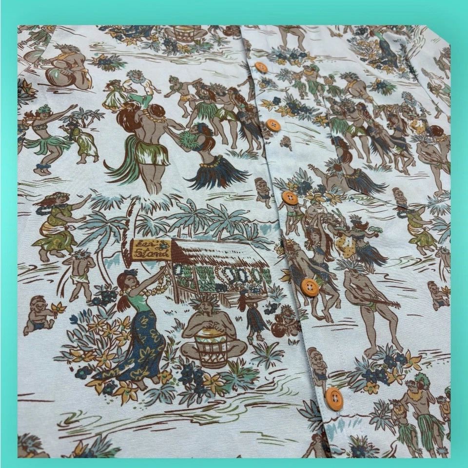 Revolution funky short sleeve button up shirt large - Image 3 of 4