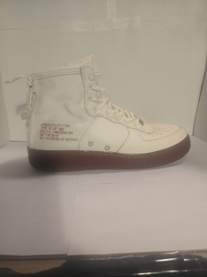 NIKE SF AIR FORCE 1-WHITE-RED-SNEAKERS- MEN'S 11.5-MID
