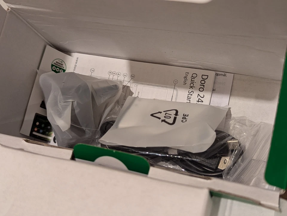 Doro 2424 Dual SIM Unlocked Basic Mobile Phone Grey Senior design Large Buttons - Image 4 of 4