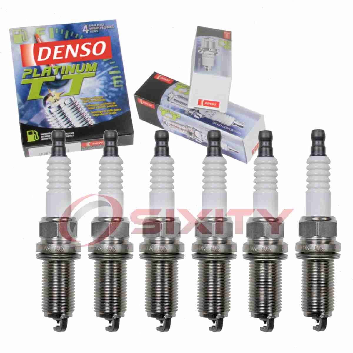 6 pc Denso Platinum TT Spark Plugs for 2014 Toyota FJ Cruiser 4.0L V6 ob