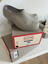 Hunter Mens Original Play Clog Mules Slip On Shoes, Color: Gray Size: 12 & 13