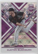 2016 Panini Elite Extra Edition Aspirations Purple 112/200 Clayton Blackburn 0l2