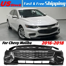 For Chevrolet Malibu 2016 2017 2018 Front Bumper Cover Fascia & Grille Kit