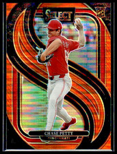 2025 Panini Select Chase Petty RC #184 Premier Orange PULSAR Prizm 04/49 Reds