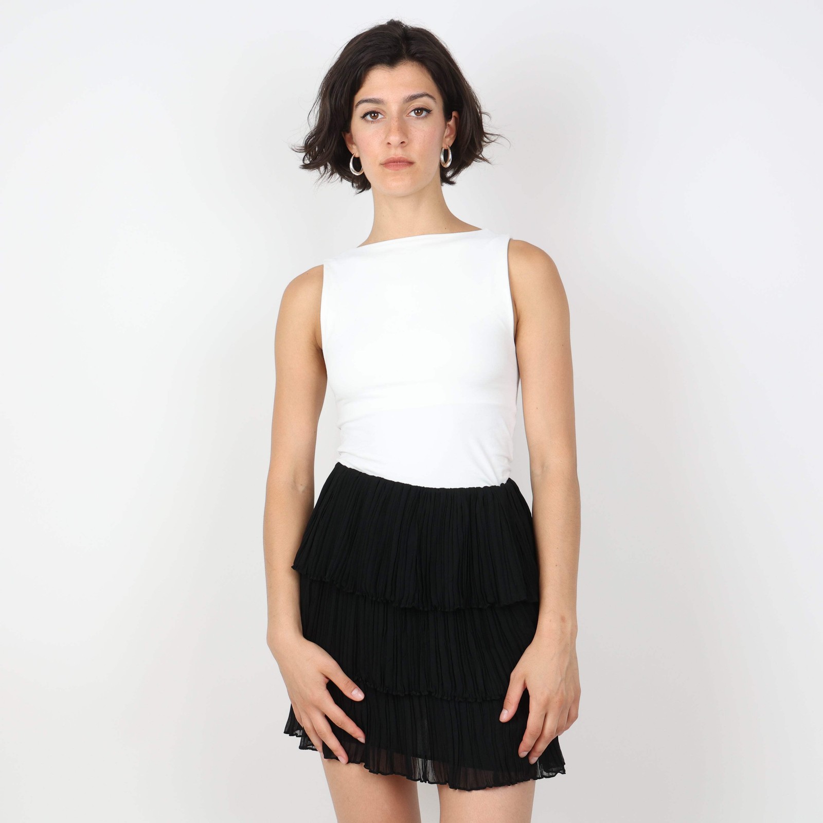 Gonna nera Saint Laurent taglia UK 10