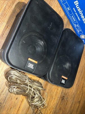 JBL Control 1 Bookshelf Speaker Pair Working Condition 2 Speakers Wire Included