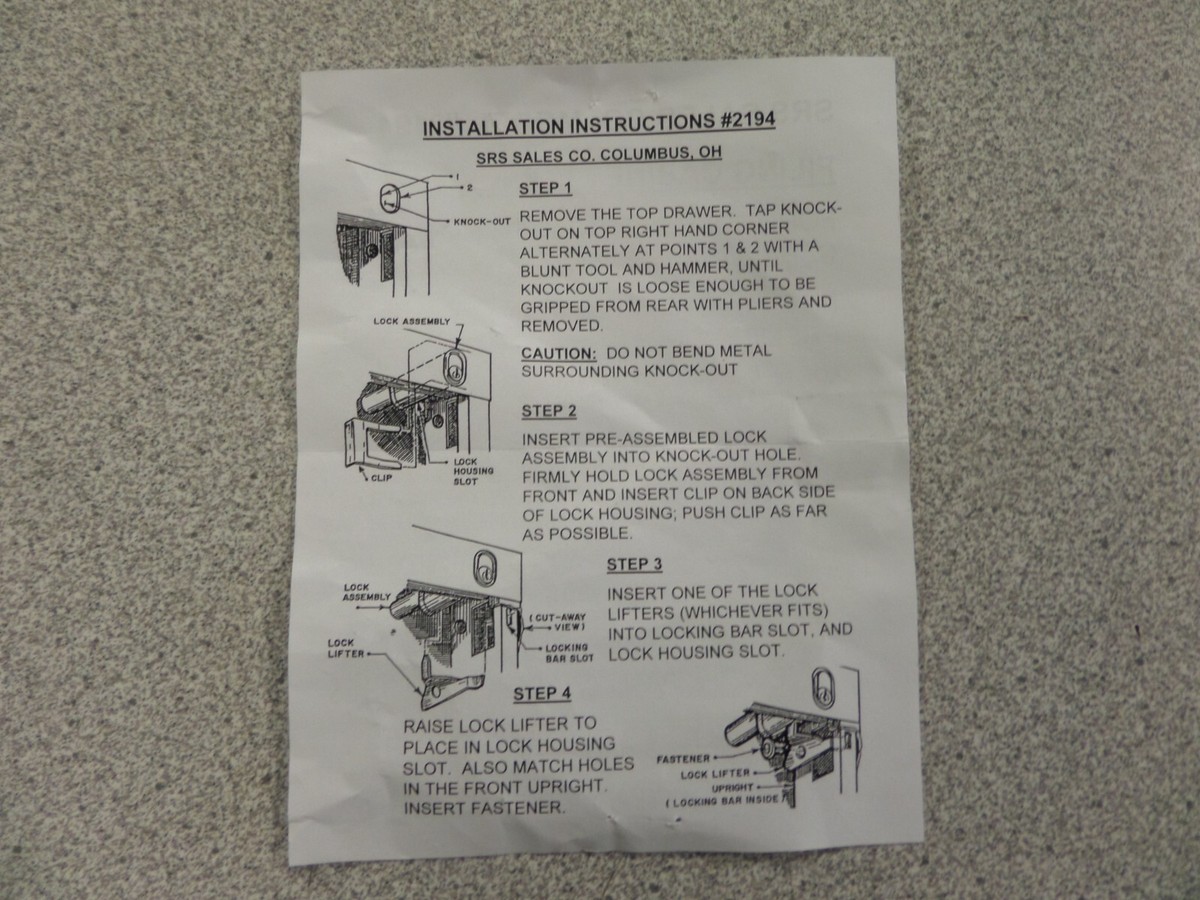 File Lock Installation Instructions Matttroy