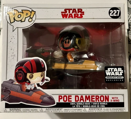 Funko Pop! Star Wars: Poe Dameron with X-Wing #227 (Smuggler's Bounty Excl.)