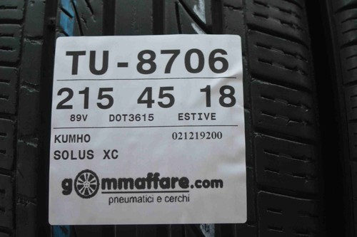 4 pneumatici kumho 215/45 r18 89v estivi tu004810 - Foto 4 di 4