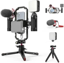 SmallRig Phone Video Rig Kit for iPhone, Smartphone/Camera, Phone Stabilizer Rig