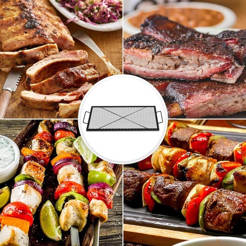Barbecue Rectangle X-Marks Fire Pit Cooking Grate, 36-Inch - Picture 8 of 8