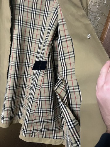 BURBERRY LONDON RAINCOAT VINTAGE HOODED BROWN MENS FADED JACKET COAT SIZE M - Picture 13 of 22