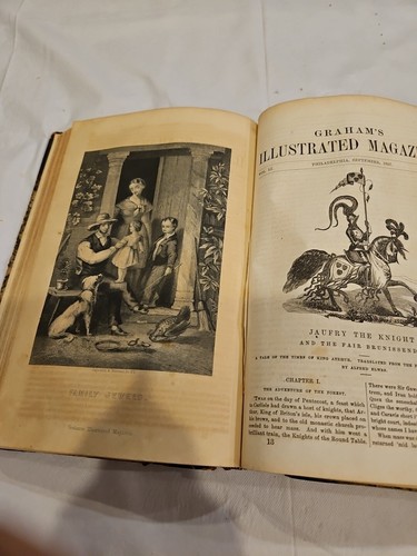 Antique Book Graham's Magazine Vol 51 1857 Book - Picture 15 of 24