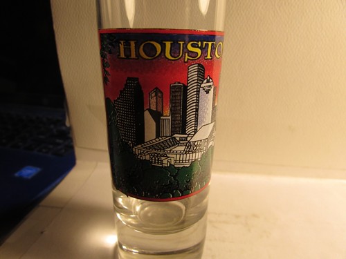 Houston - vetro sparatutto 4" - scena skyline - nuovo - Foto 2 di 3