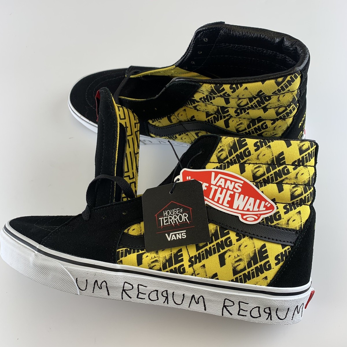 Vans X The Shining Classic Sk8-Hi Yellow Skate Shoe Mens  display picture 2