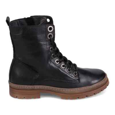 Miz Mooz Women's Arcadia Black Soft Leather Boots Shoes Manmade in