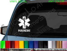 Star of Life Paramedic Decal EMT Medic EMS Rescue Truck Fire Department Medical