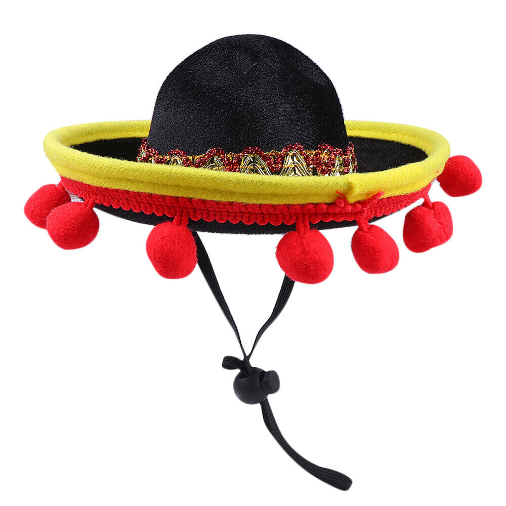 Straw Sombrero with Bobbles Straw Sombrero with Bobbles