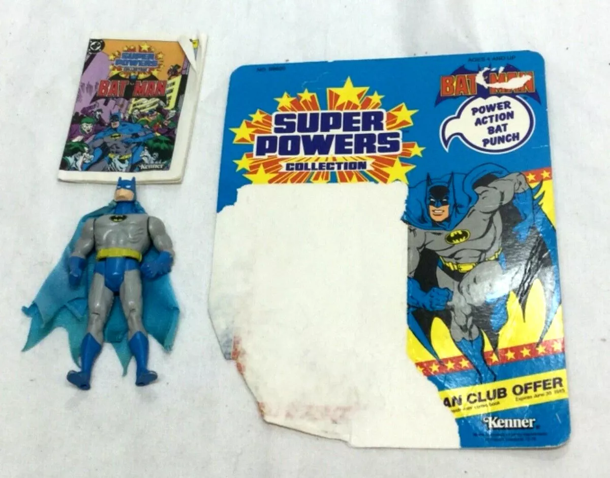 1984 DC Comics Kenner Super Powers Batman Figure Complete Comic