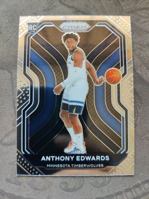 2020 21 PANINI PRIZM Anthony Edwards TIMBERWOLVES Rookie RC 258 