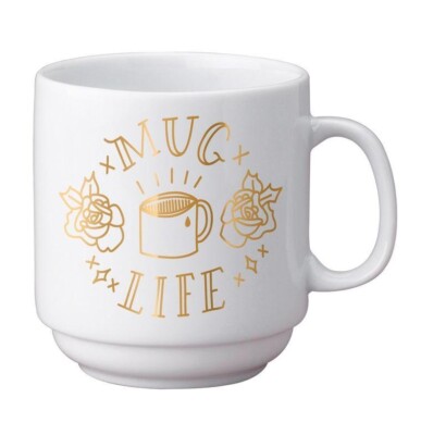 Easy Tiger Mug Life Stackable Gold White Mug 253033