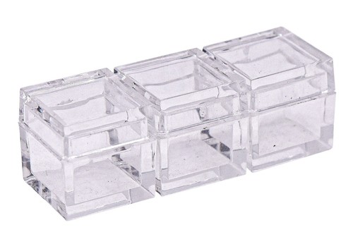 Bandeja de caja de acrílico para cubos de elementos estuche transparente soporte de tabla periódica 10 mm 25,4 mm - Imagen 7 de 27
