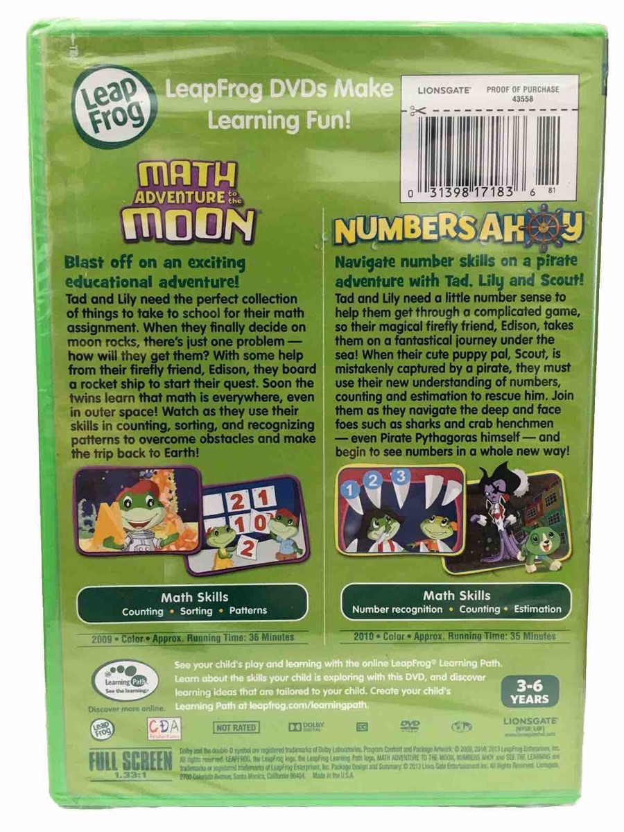その他 Fun Adventures [DVD] Leap Frog - Math Moon Adventure/Numbers Ahoy (Double Feature