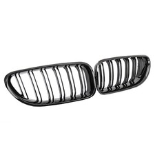 Passt f�r BMW 6Er F06 F12 F13 Nieren Glanz Schwarz Doppelsteg Grill Ziergitter