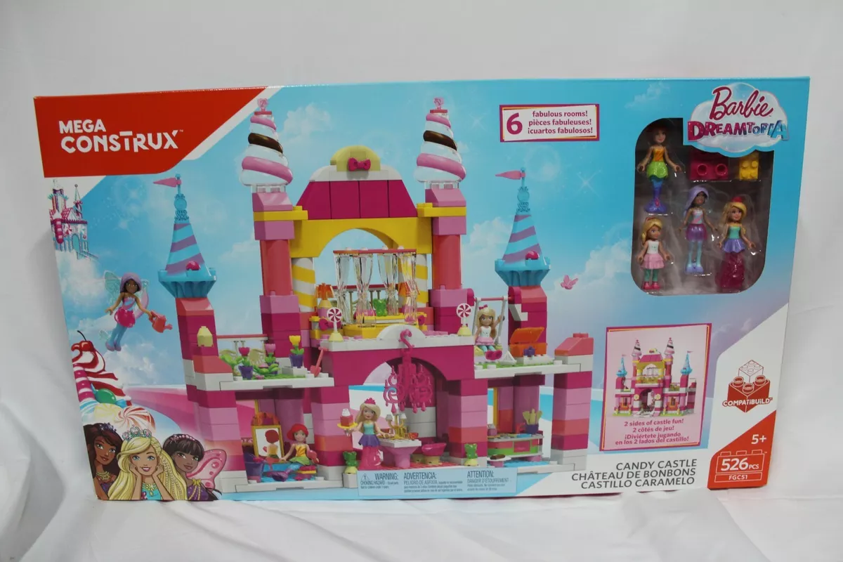 Mega Construx Barbie Dreamtopia Candy Castle 526 Pieces Building toy set