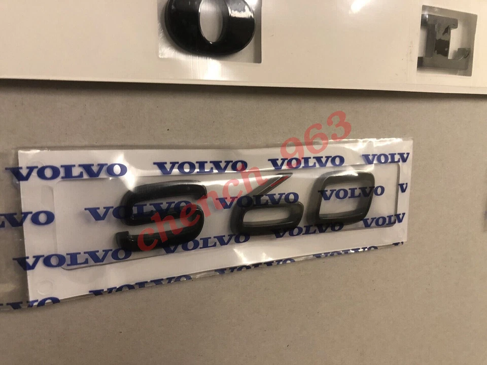 FOR VOLVO S60 T5 GLOSS BLACK LETTERING BADGE BOOTLID CUSTOM SET LETTERS Foto 3 de 4