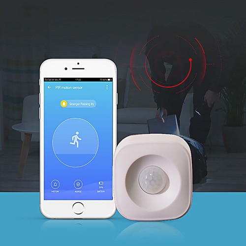 1-4Pack Tuya WiFi Smart PIR Motion Sensor Alarm Detector Work With Alexa Google - Picture 11 of 17