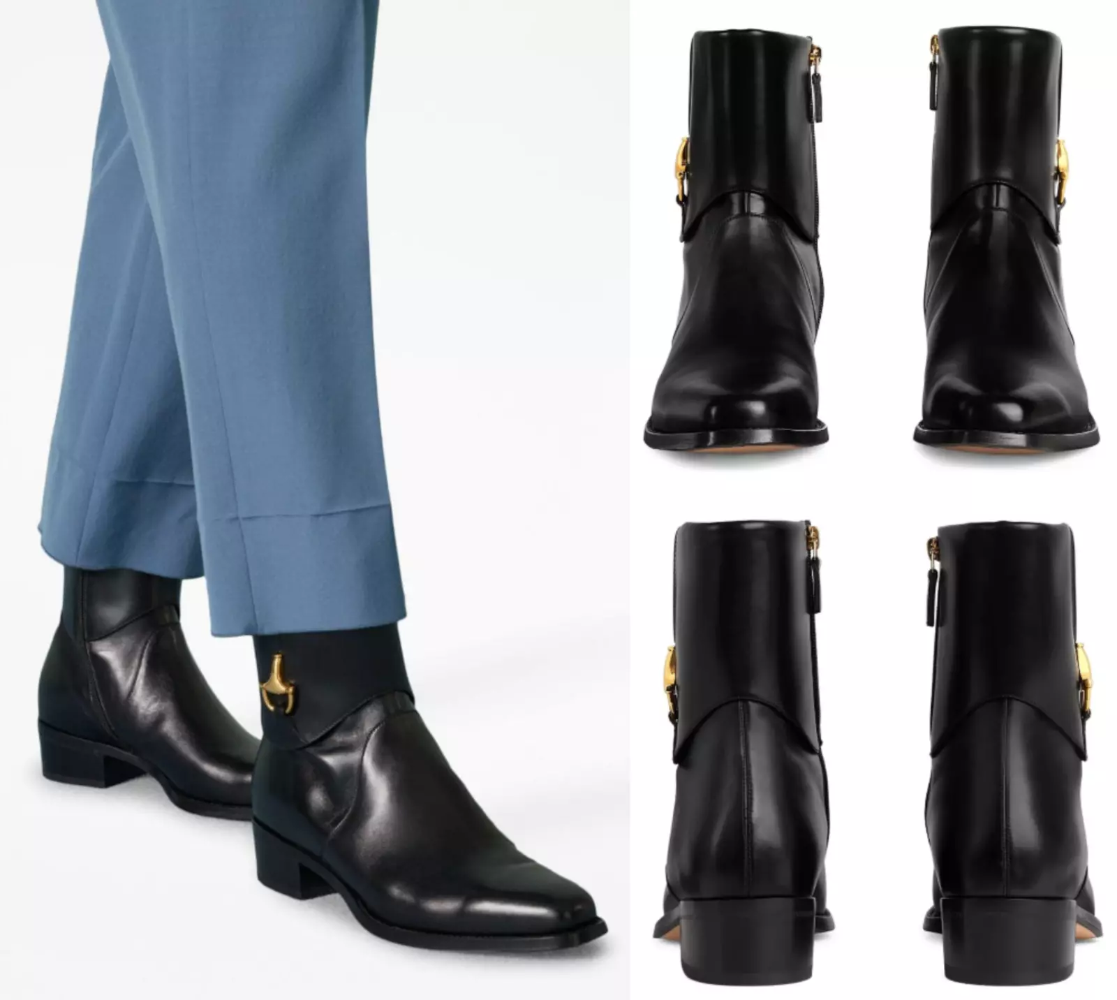 Gucci Horsebit Bottines Bottes Bottines Loafers Chaussures/Baskets Neuf 43,5