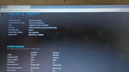 ThinkPadT470( 4253) w/charger&2Batteries.i5-7300U.8GB.240GB SDD.14".W11 Pro - Picture 2 of 12
