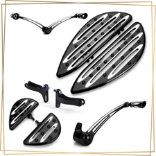 CNC Floorboards w/ Brake Lever for Harley Touring 2014-2025