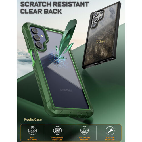 Case For Galaxy A15 5G 2024 Hybrid Shockproof Cover with Built-in Screen Green - Picture 5 of 8