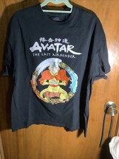 Avatar the Last Airbender T Shirt Black Official Nickelodeon Size XL EUC