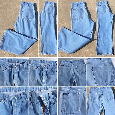 Vintage Levi’s Movin On Jeans Talon 42 Zipper 70s 31” Waist 1970s 70s Hippy