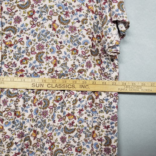 NWT J. Jill Maxi Dress Women's XL Floral Pink Blush Cottagecore Relaxed Feminine - Picture 12 of 22