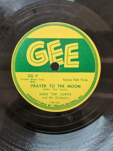 78 RPM Shake Pretty Baby Shake Prayer to the Moon Eddie Tex Curtis Gee GG 9 - Imagen 5 de 8