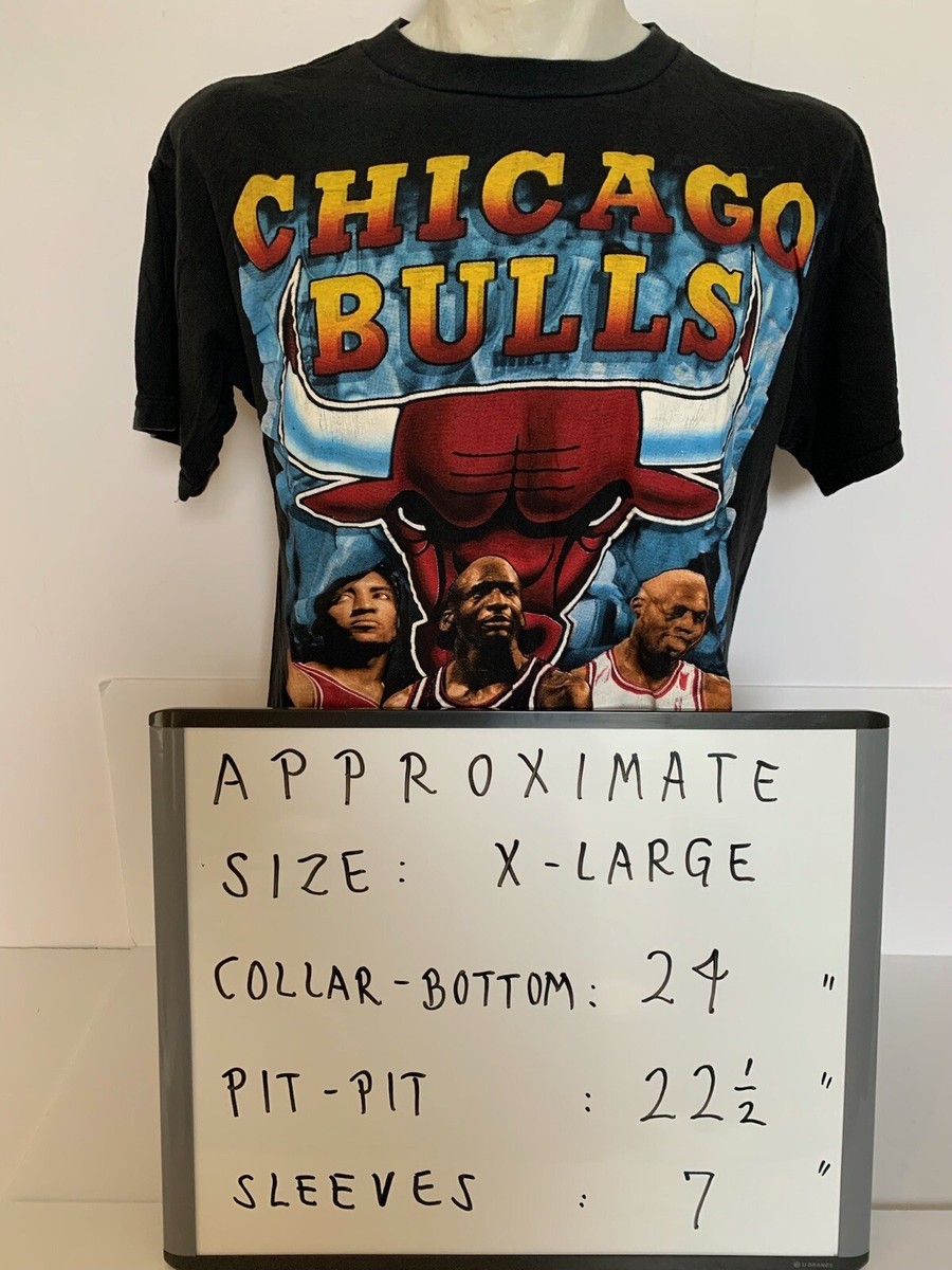 Vintage 1996 Chicago Bulls Rap Bootleg Shirt Single Stitch