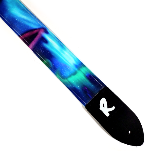 Aurora Borealis Gitarrengurt - Northern Lights Gitarrengurt - doppelt gepolstert - - Bild 1 von 10