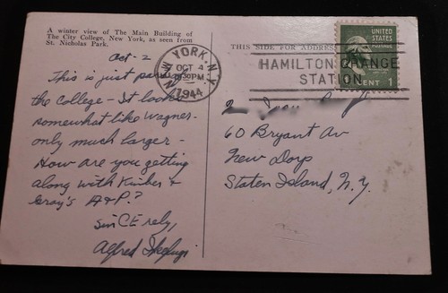 10 postales vintage del estado de Nueva York 8 de lino, 2 blancas y negras algunas mataselladas años 40 - Imagen 20 de 22