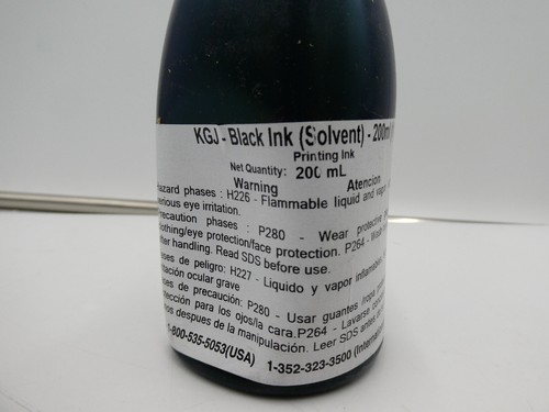 ๐ NEW! KGJ High Res Black Solvent Ink 4x Bottle XA280590 Precision Case Coder - Picture 2 of 6