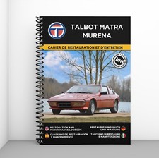 TALBOT MATRA MURENA : CAHIER DE RESTAURATION - PORT OFFERT + CADEAU SURPRISE !