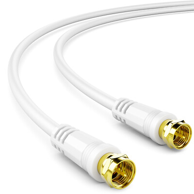 deleyCON 2m SAT TV Kabel 135dB 4K UHD Koaxial Kabel HDTV Antennenkabel F-Stecker
