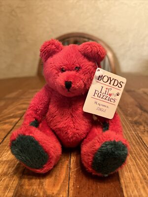 NWT-Boyd's Bears & Friends-Lil' Fuzzies Plush-Jingle The Christmas Bear
