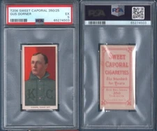 1909 T206 Sweet Caporal 350/25 GUS DORNER Kansas City Blues PSA 5 Excellent